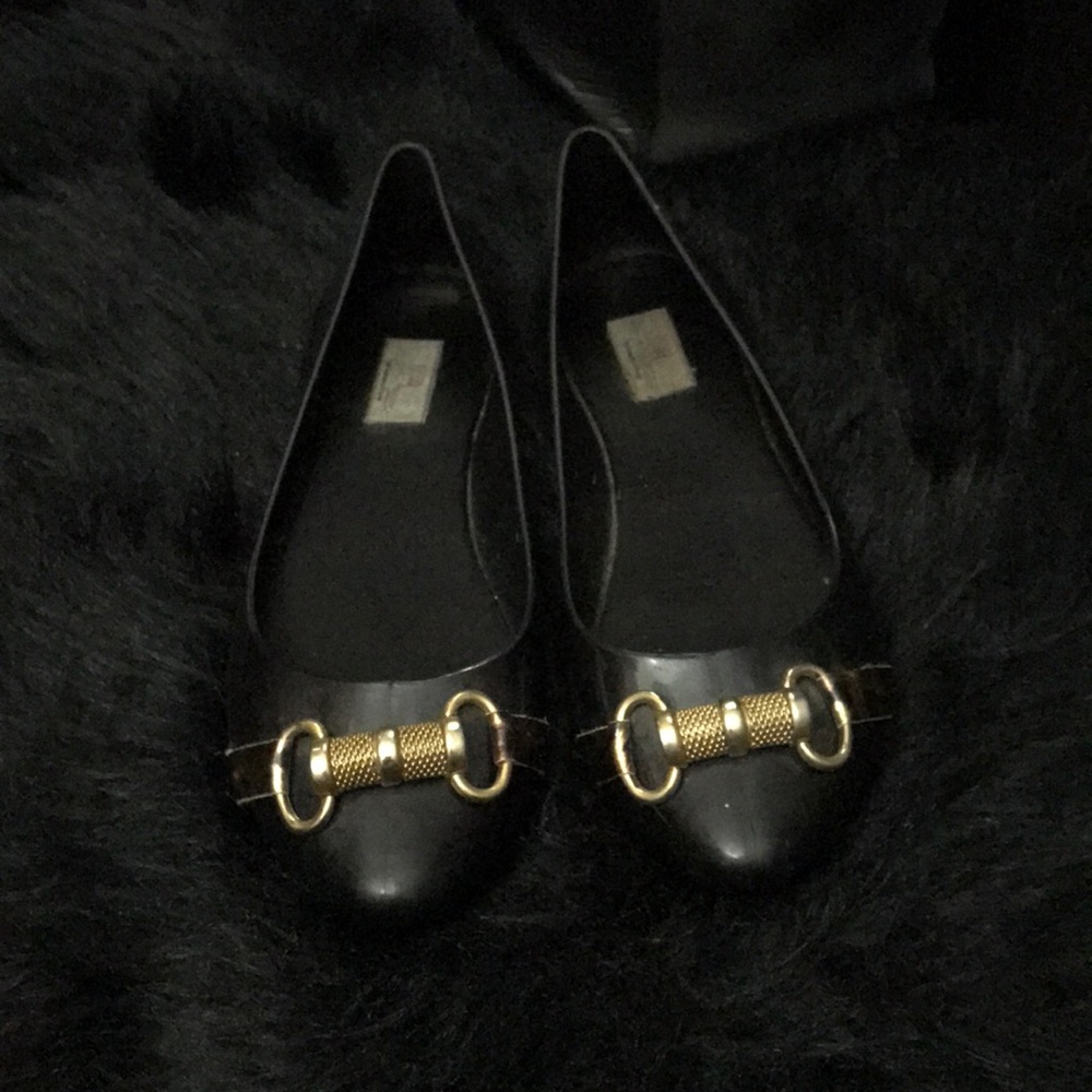 Black flats that I had custom made😊